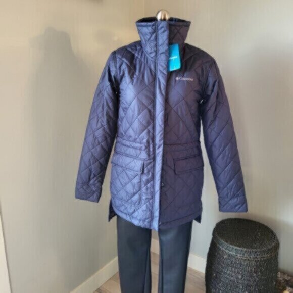 Columbia Quilted Sherpa fleece Winter Jacket NWT Sz Small - Picture 11 of 12